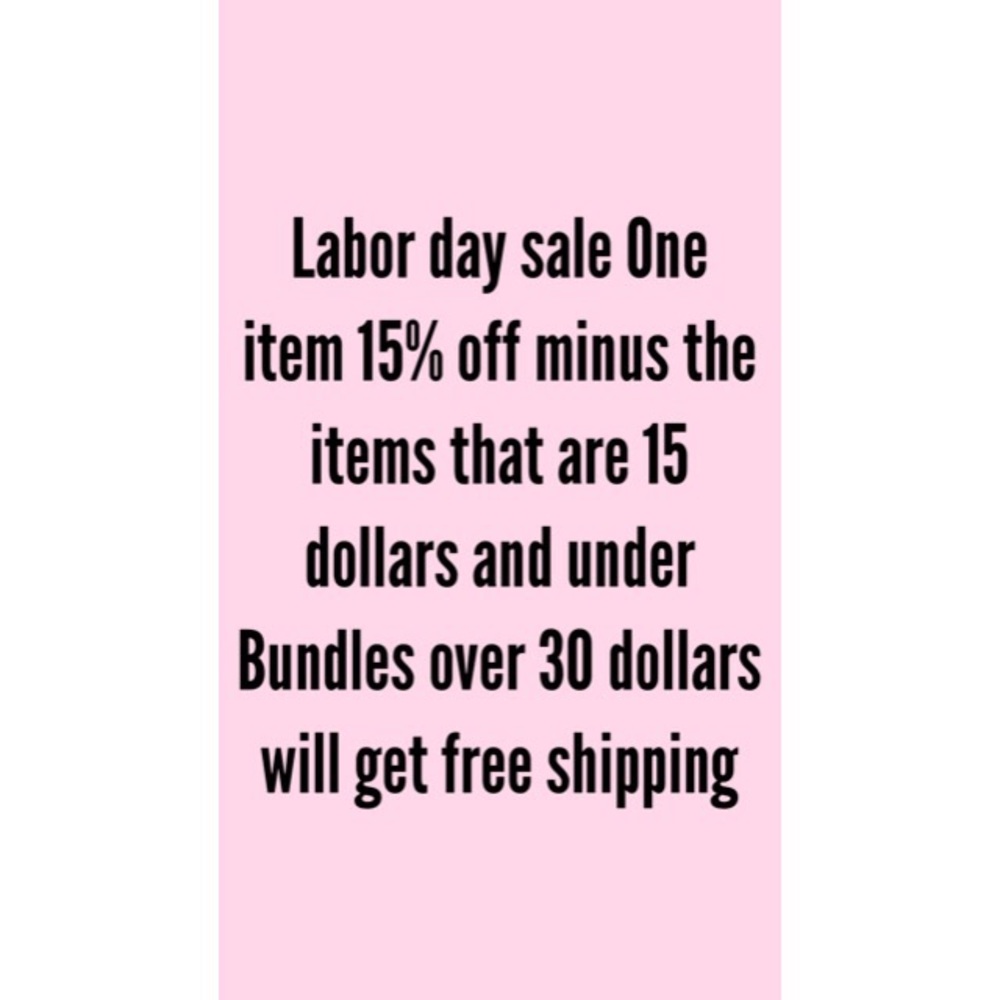 Labor Day sale!